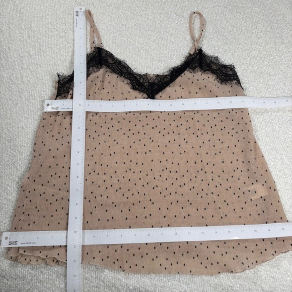by the river black beige pink y2k polkadot lace cami coquette chic whimsy goth - Picture 5 of 7